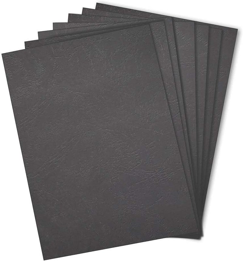 RAYSON 210g A4 Leather Binding Cover Book binding Cover Black 100 Sheets/Package - Image 1