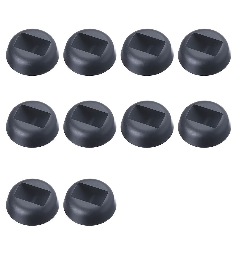 Set Of 5 Hexagonal Black Jewelry Display Bases For Retail Storage - Image 3