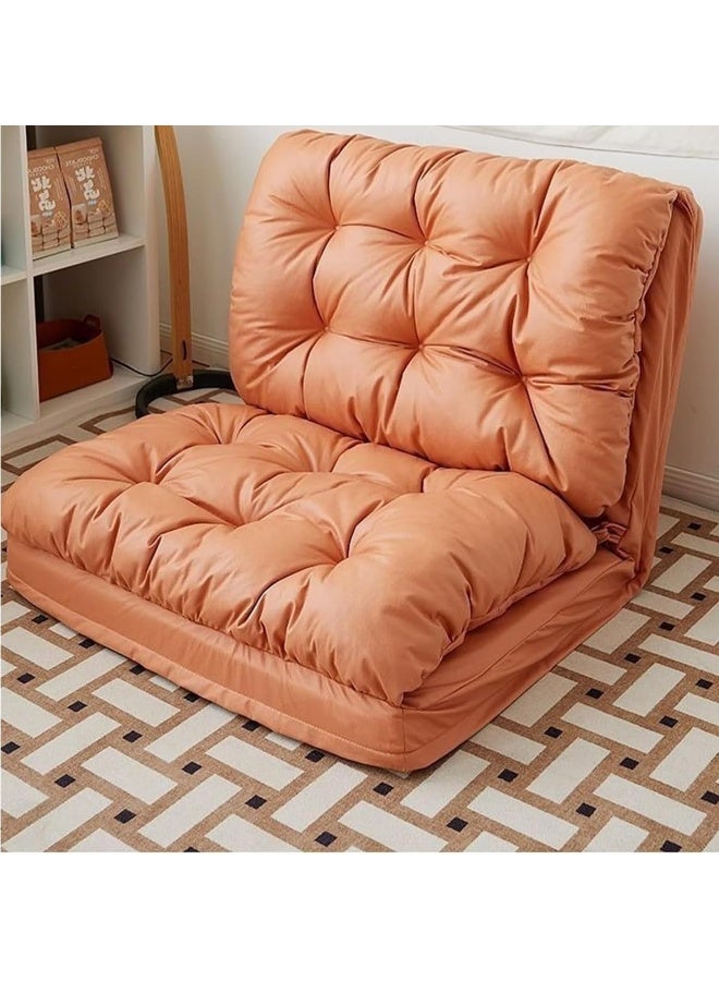 Adjustable Folding Floor Sofa With Back Support – Ideal For Bedrooms Dorms And Compact Spaces