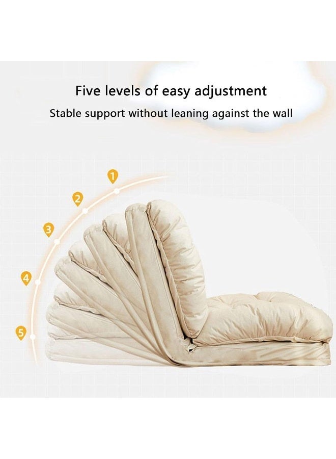 Adjustable Folding Floor Sofa With Back Support – Ideal For Bedrooms Dorms And Compact Spaces