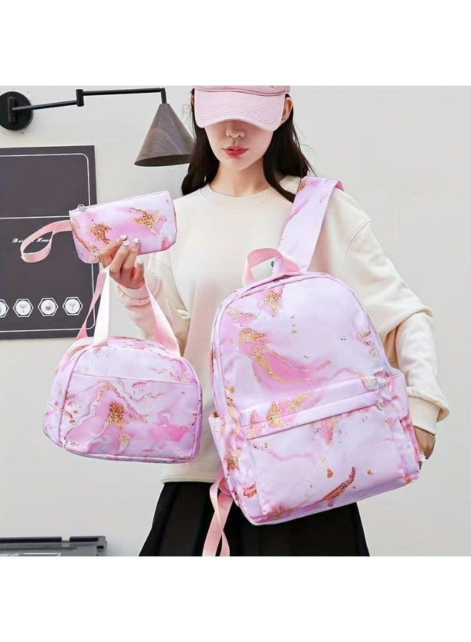 HUNTRITE Demon Hunters backpack pencil Case Lunch bag three-piece suit men and women leisure sports travel backpack student school backpack - Image 2