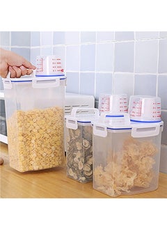 2pcs Cereal Container 1.5ML Storage Capacity with Measuring Cup and Pour Spout Clear Food Storage Dispenser (pack of 2) - pzsku/Z705560830E9173C4F60CZ/45/_/1704877548/321610c6-2cd9-44cb-826d-91a9cc699787