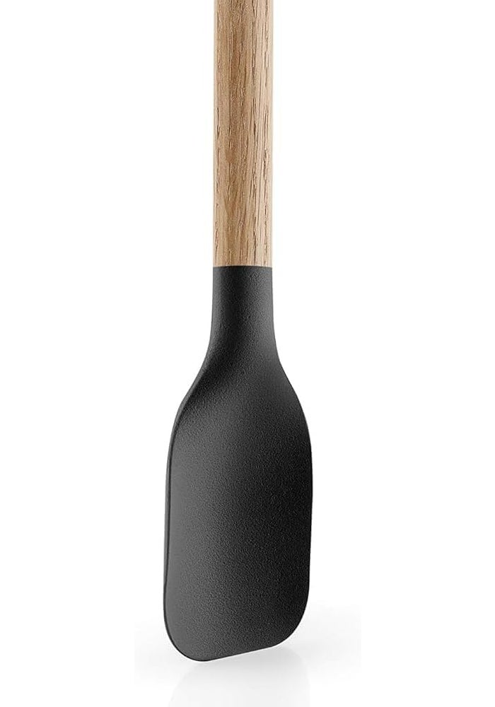 Eva Solo Nordic Kitchen Spatula Heat-Resistant Silicone Head with Natural Oak Handle Non-Stick Safe Cooking Utensil Scandinavian Design (Stirrer Nordic kitchen) - Image 2