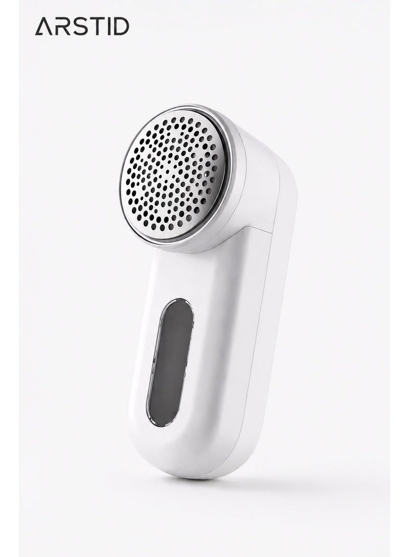ARSTID Lint Remover – Rechargeable USB Electric Fabric Shaver for Clothes, Sweaters, Sofas, Blankets & Upholstery, Portable Stainless Steel Blade Defuzzer - Image 1