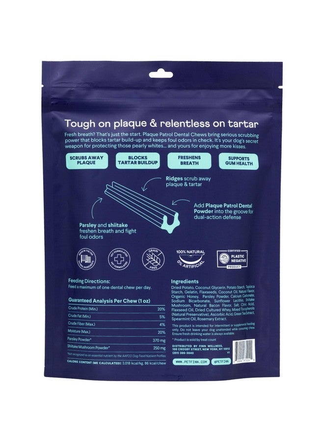 فين علكات أسنان فين بلاك باترول | حماية ثلاثية المفعول ضد البلاك والجير ورائحة الفم الكريهة | للكلاب المتوسطة/الكبيرة، بوزن ٢٥ رطلاً فأكثر - Image 2