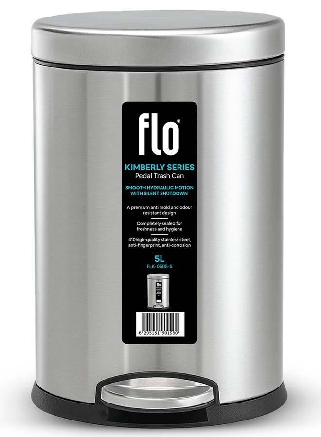 سلة مهملات - كيمبرلي ستيل مطفي 5 لتر