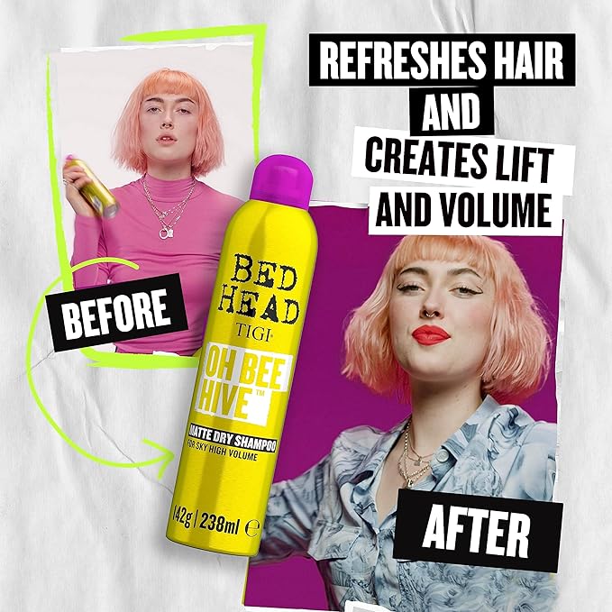 TIGI Oh Bee Hive Dry Shampoo for Volume and Matte Finish 238ml - Image 5