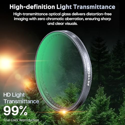 REYGEAK CPL ND Filter Set for DJI Osmo Action 6,CPL ND8 ND16 ND32,Multi-Coated HD Optical Glass,Neutral Density Polarizing Lens Filters for DJI Osmo Action Accessories,Aluminum Frame - Image 5