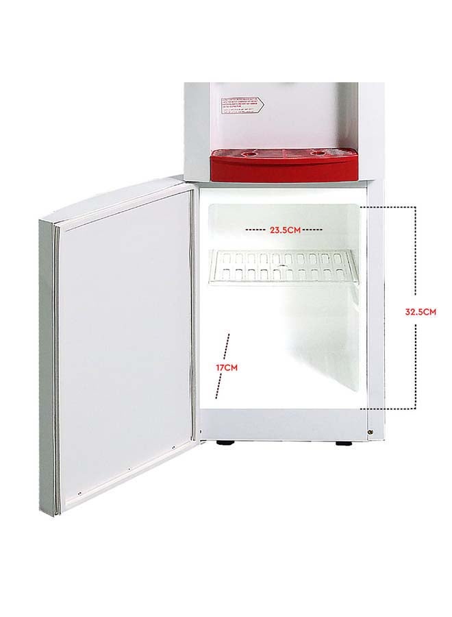 Nobel Water Dispenser Free Standing White Cabinet NWD2000 White/Red - Image 5