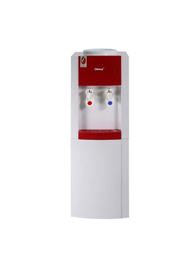 Nobel Water Dispenser Free Standing White Cabinet NWD2000 White/Red - Image 1