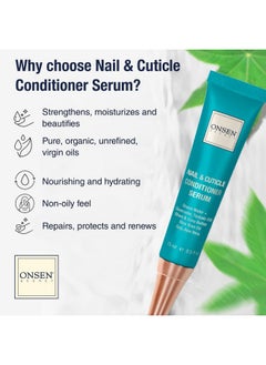 Onsen Secret Onsen Cuticle Cream w/Nail Cuticle Oil | Cuticle Softener with Japanese Natural Healing Minerals | Nail Care Serum to Soothe, Repair & Strengthen Cuticles and Nails | Visible Results (1 Count/15 ml)  - Image 3