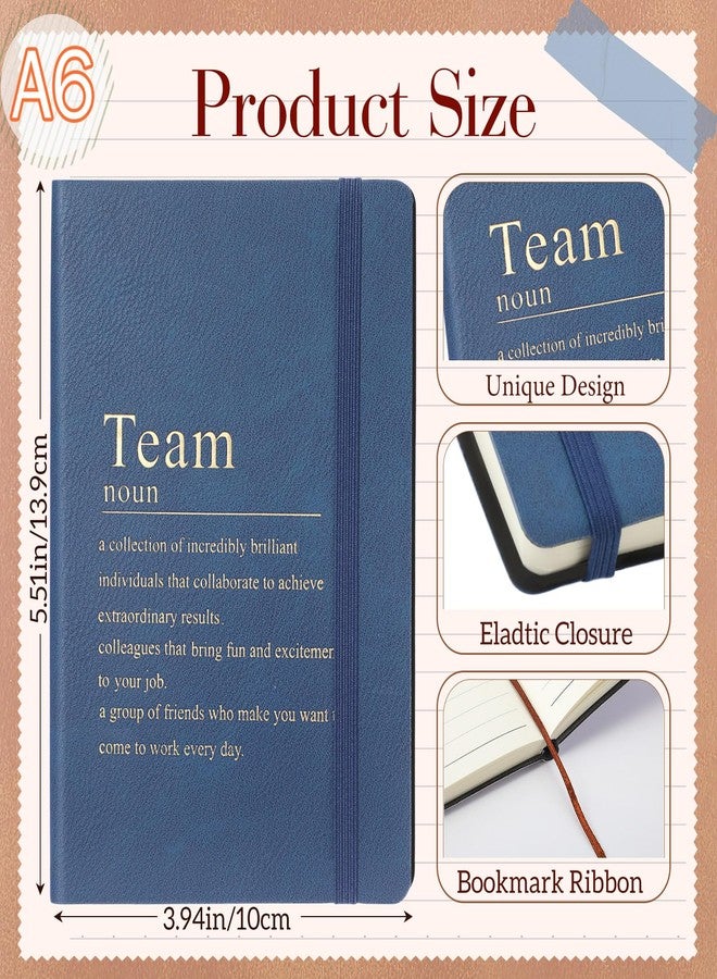 Moinchore Team Appreciation Gifts Bulk Leather Inspirational Notebooks A6 Employee Journal Team Notepads Inspirational Gifts for Group Coworkers Staff Worker Nurse (Colorful Rainbow,24 Pack) - Image 2