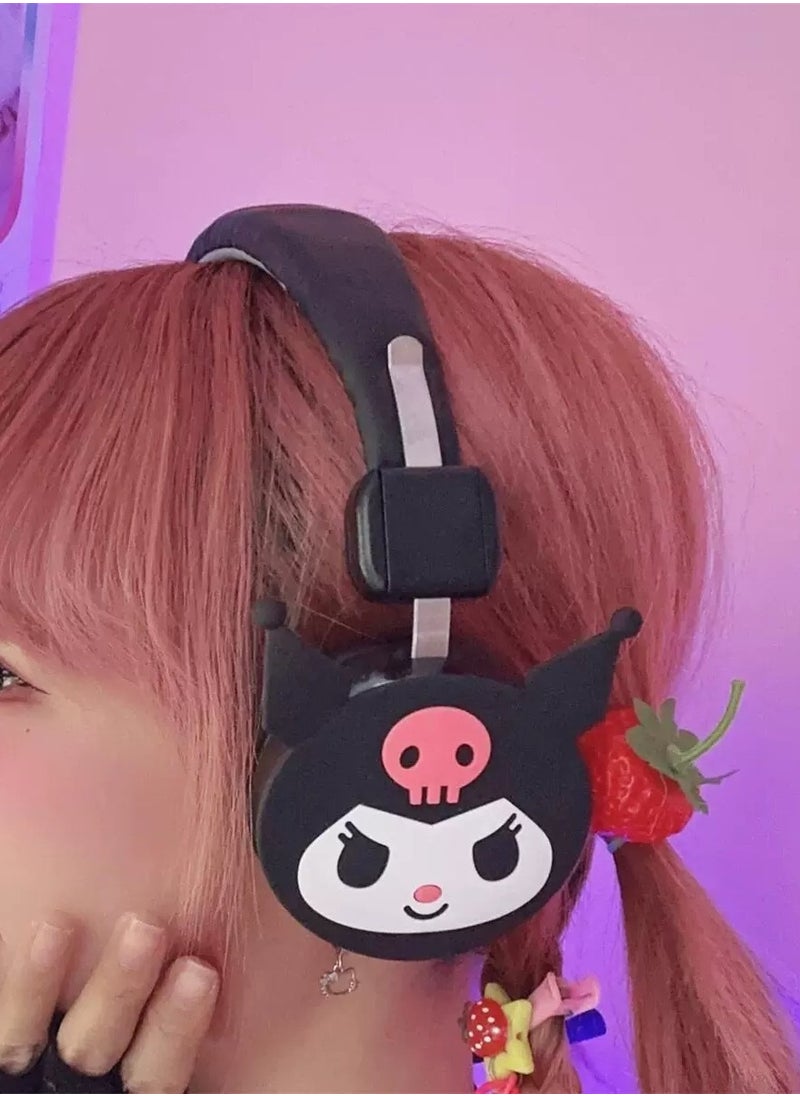 Sanrio - Kulomi Over-Ear Wireless Bluetooth Headset Gaming Headset Foldable Support FM Computer Mobile Phone Music Stereo Headset - Image 1