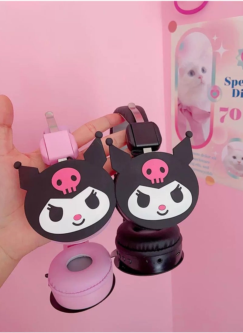 Sanrio - Kulomi Over-Ear Wireless Bluetooth Headset Gaming Headset Foldable Support FM Computer Mobile Phone Music Stereo Headset - Image 1