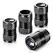 YHEESHIGN Tire Valve Stem Caps Compatible with BMW M Series Stem Cap Universal Car Air Cover Car Accessories for Cars SUV Truck Motorcycles 4pcs Black - Image 2