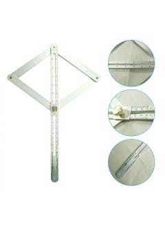 Generic Professional DIY Multi-Angle Corner Finder Protractor Tile Silver  - Image 4