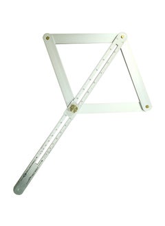 Generic Professional DIY Multi-Angle Corner Finder Protractor Tile Silver  - Image 1