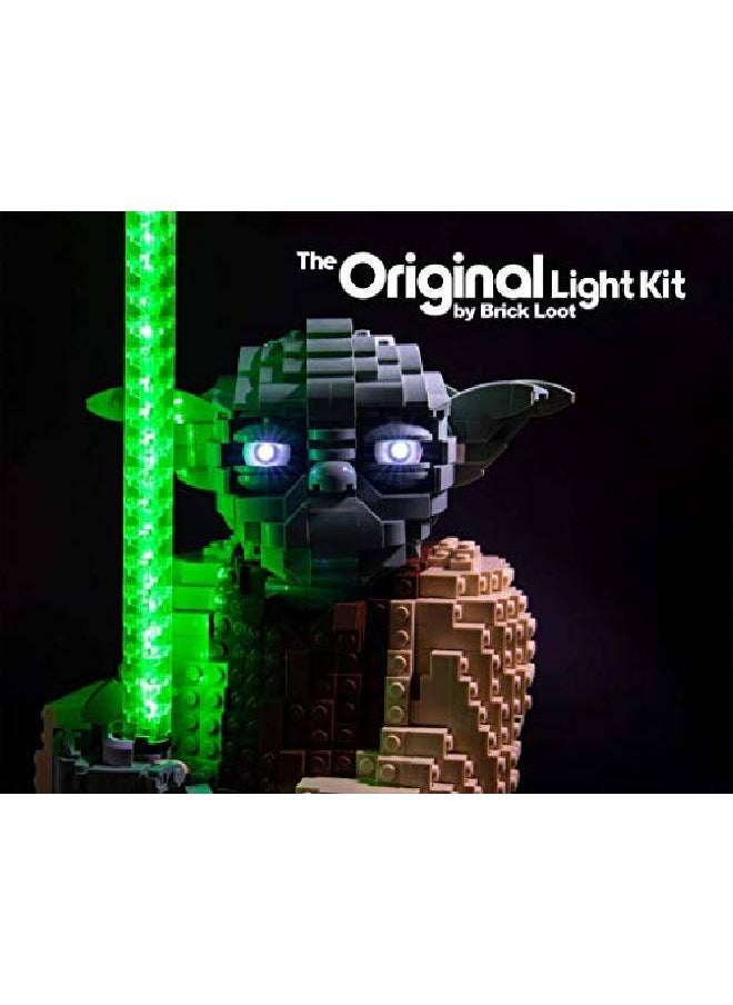 Brick Loot - Light Lighting Kit Deluxe Model For Your Lego Attack Of The Clones Yoda Building Set And Collectible Minifigure With Lightsaber 75255 (This Is A Light Kit Lego Set Not Included) - Image 1