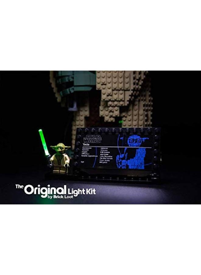Brick Loot - Light Lighting Kit Deluxe Model For Your Lego Attack Of The Clones Yoda Building Set And Collectible Minifigure With Lightsaber 75255 (This Is A Light Kit Lego Set Not Included) - Image 1