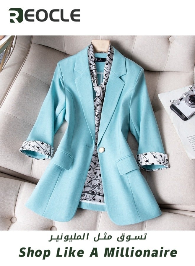 REOCLE Blazer Trouser Suit for Women Korean Style British Style New Temperament Interview Formal Wear Professional High-end Small Suit  - Image 2