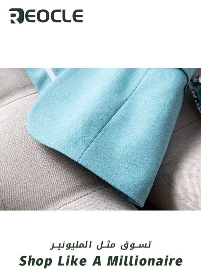 REOCLE Blazer Trouser Suit for Women Korean Style British Style New Temperament Interview Formal Wear Professional High-end Small Suit  - Image 5