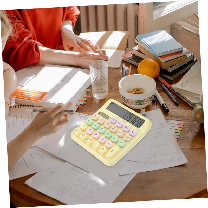 Candy Color Portable Mechanical Keyboard Calculator For Office And Students - Image 3