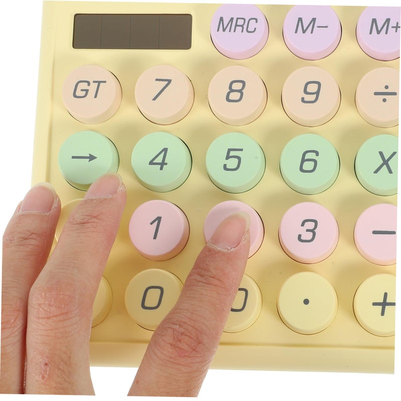 Candy Color Portable Mechanical Keyboard Calculator For Office And Students - Image 4