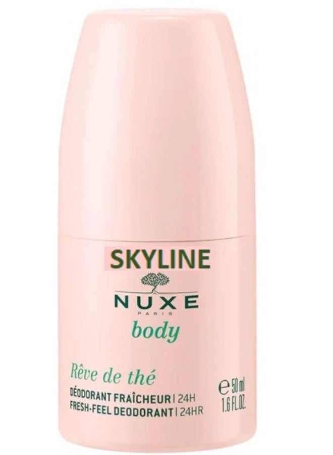 SKYLINE NUXE Body Rêve de Thé Fresh-Feel Roll-On Deodorant 50ml - 24 Hour Odor Protection, Green Tea Infused Deodorant for All-Day Freshness, 50ml - Image 2