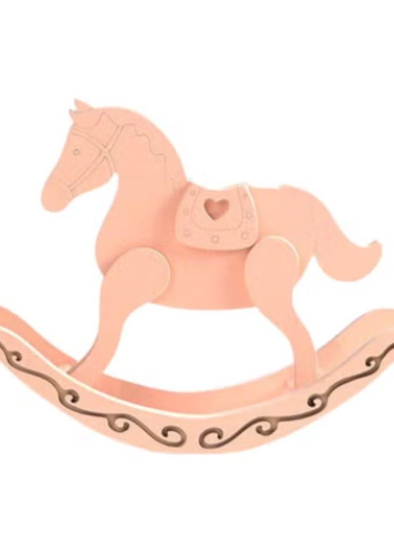 KUYING Rocking Horse Decorative Accessory 