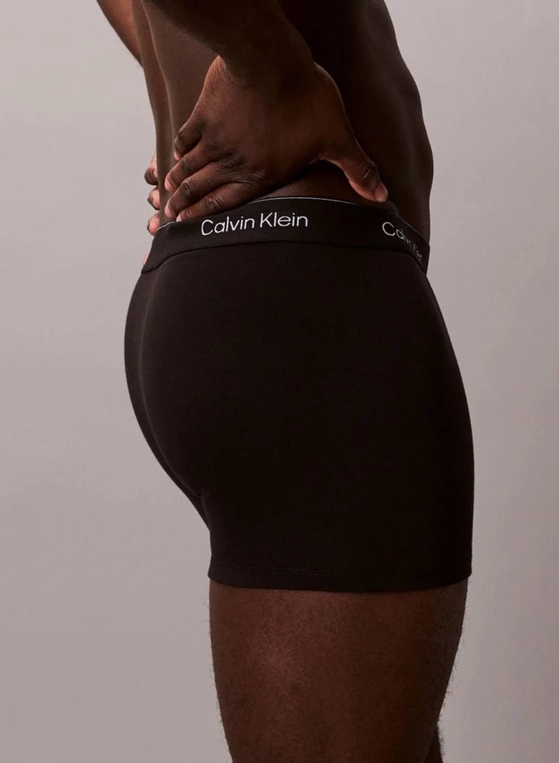 كالفن كلاين طقم سراويل داخلية Icon Cotton Stretch من 3 قطع - Image 4