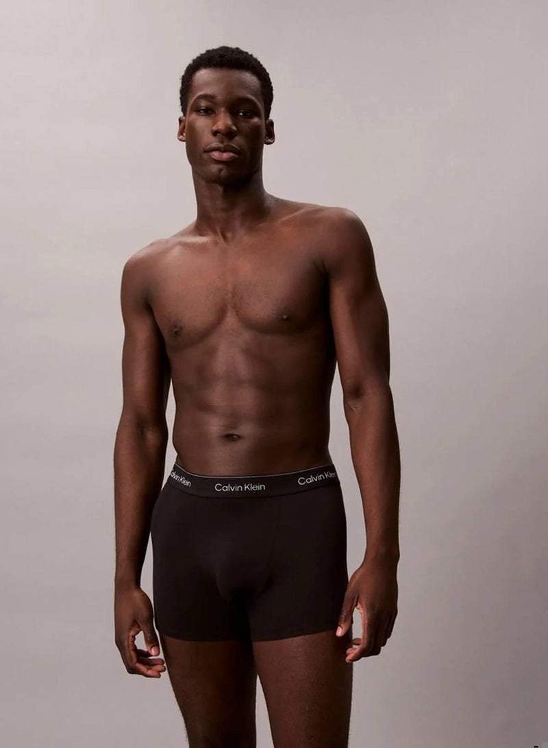 كالفن كلاين طقم سراويل داخلية Icon Cotton Stretch من 3 قطع - Image 2