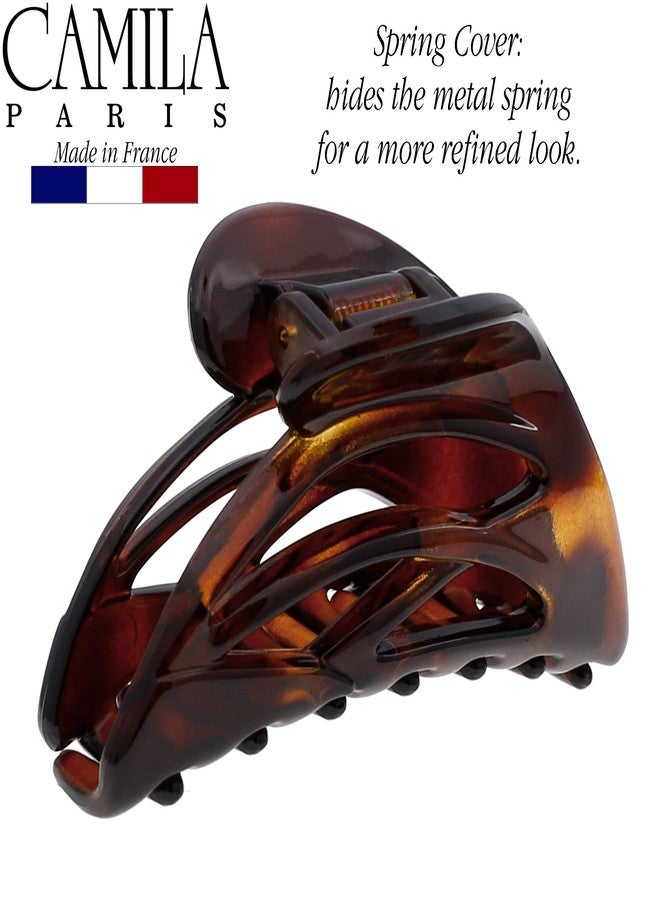 كاميلا مشبك شعر فرنسي من كاميلا باريس CP2297 للنساء، بتصميم دولفين صغير وصدفة سلحفاة، مشبك شعر أنيق ومتين، إكسسوارات شعر رائعة للنساء، تثبيت قوي وقبضة مانعة للانزلاق، صنع في فرنسا - Image 4