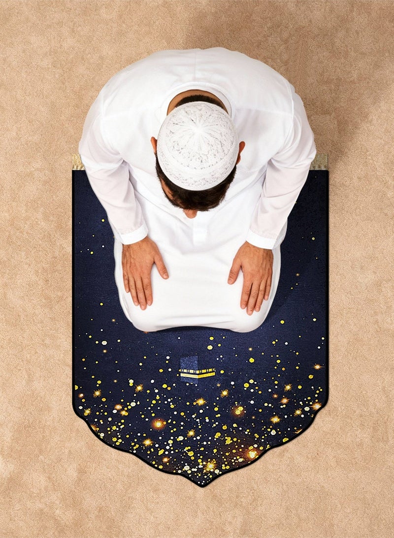 HomarKet Prayer Mat, Premium Anti-Slip Velvet Top Prayer Rug, Travel Prayer Mat, Islamic Gifts for Women and Men, Portable Prayer Matt Islam 70 x 110 cm for Wedding Balcony Windowsill Camping Ramadan or Home Decor Best Gift For Ramadan - Image 2