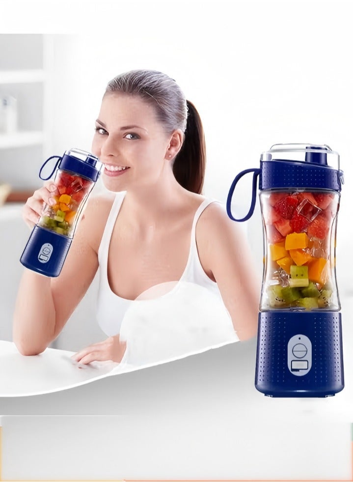 USB Portable Blender Cup,Electric Mini Juicer Blender For Juice and Smoothies,Shakes,Quick Juicer with Six Blades - Image 1