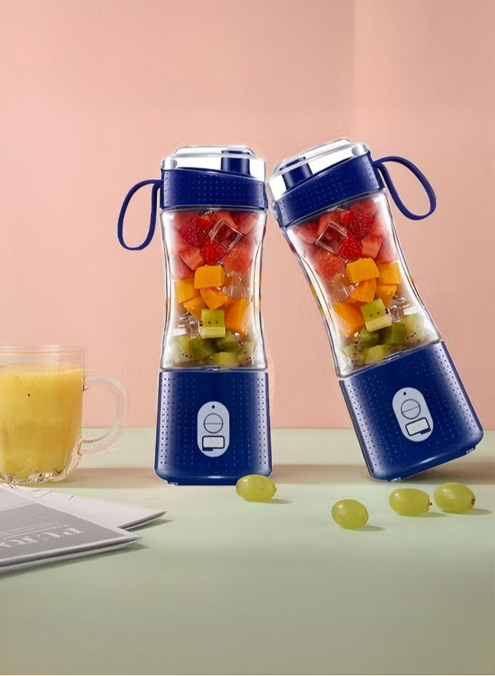 USB Portable Blender Cup,Electric Mini Juicer Blender For Juice and Smoothies,Shakes,Quick Juicer with Six Blades - Image 2