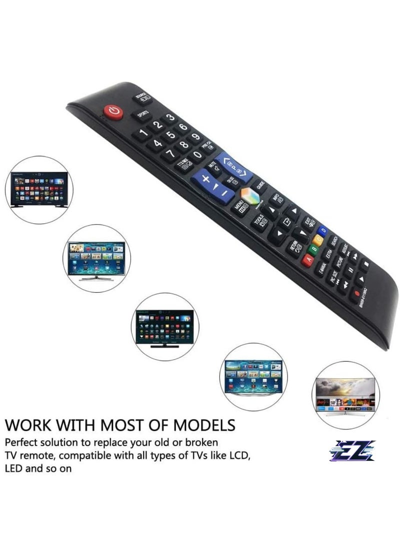 ELTRAZONE Universal Remote Control Samsung BN59-01198Q for Samsung 3D LCD LED Smart TVs - TV Samsung Universal Remote Control UA32J5500AW UA40J5520AK UA40J6200AK with Battery - Image 2