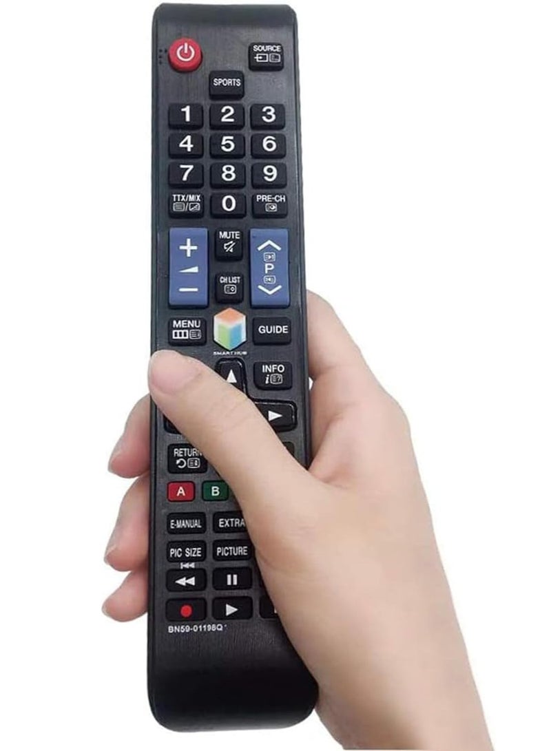 ELTRAZONE Universal Remote Control Samsung BN59-01198Q for Samsung 3D LCD LED Smart TVs - TV Samsung Universal Remote Control UA32J5500AW UA40J5520AK UA40J6200AK with Battery - Image 3