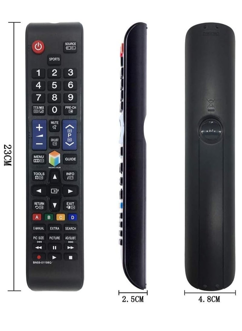 ELTRAZONE Universal Remote Control Samsung BN59-01198Q for Samsung 3D LCD LED Smart TVs - TV Samsung Universal Remote Control UA32J5500AW UA40J5520AK UA40J6200AK with Battery - Image 4