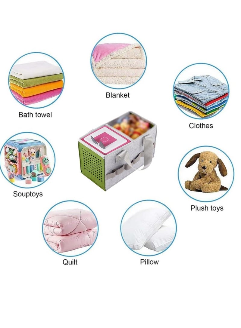 Case for Toniebox Starter Set, Bag for Tonies Box Kids Hard Case with Handle, Portable Travel Case for Toniebox Starter Set, Portable Carrying Case for Toniebox, Compatible with Tonies Figure, Green - Image 2