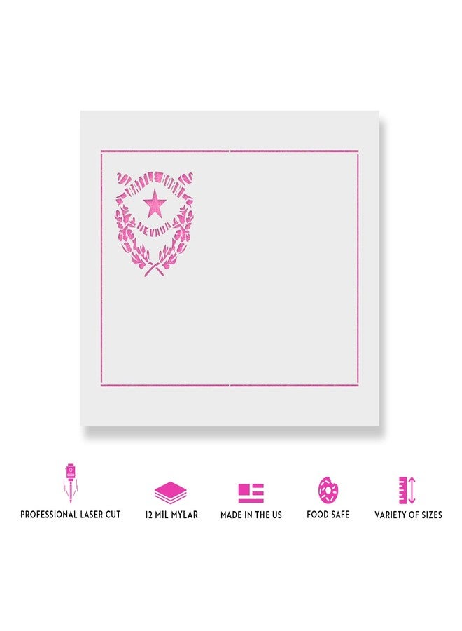 Stencil Revolution Nevada State Flag Stencil Template for Walls and Crafts - Reusable Stencils for Painting in Small & Large Sizes - Image 2