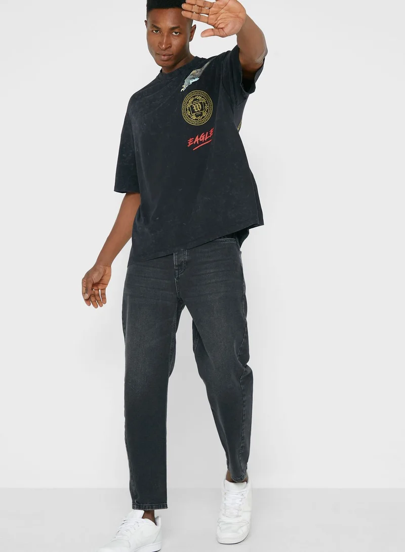 TOPMAN Rinse Tapered Fit Jeans