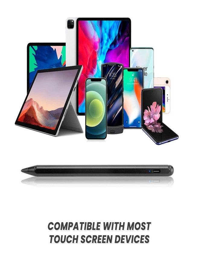 Edivia 2022 Chromebook X360 Laptop Stylus, Active Stylus for HP Chromebook X360 Laptop Pen with Ultra Fine Tip,Touch-Control and Rechargeable,Good for Drawing and Writing,Black - Image 4