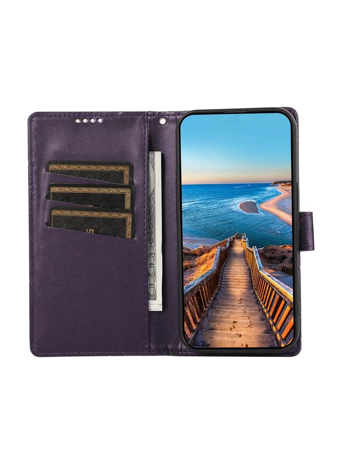 إيروريكس جراب لهاتف OPPO A3 4G / 5G Global / A3X 4G / 5G India مصنوع من جلد البولي يوريثان الأصلي مع نقشة خطوط - Image 4