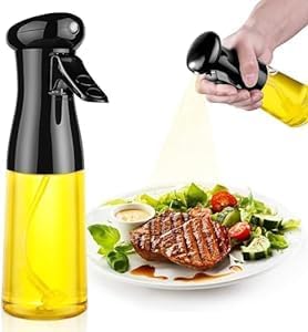 Darvio Oil Sprayer for Cooking 210ml Glass Olive Oil Sprayer Mister Olive Oil Spray Bottle Kitchen Gadgets Accessories for Air Fryer Canola Oil Spritzer Widely Used for Baking Coocking - Image 1
