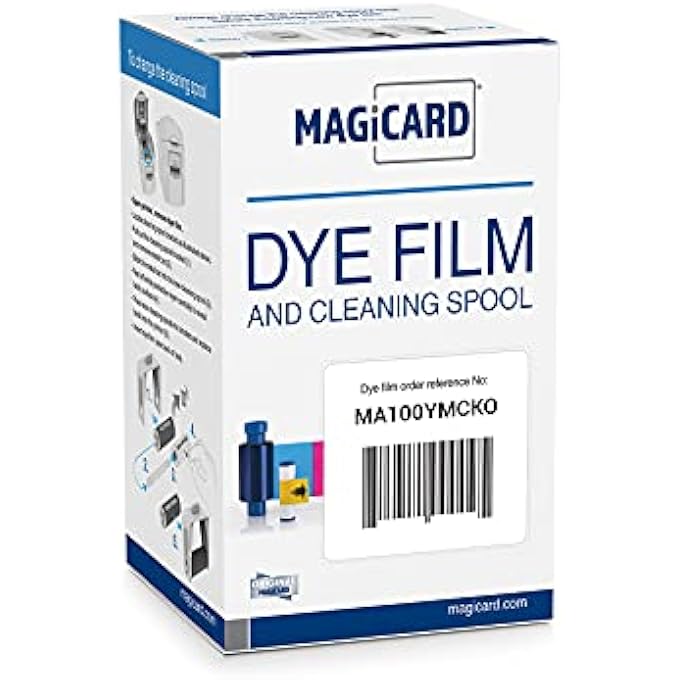MAGICARD MA100YMCKO COLOR RIBBON - YMCKO - 100 PRINTS WITH SOFTWARE DEMO - Image 1