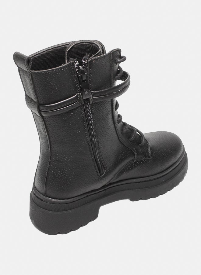 Glitter Women Half-Boots - Black - Image 4