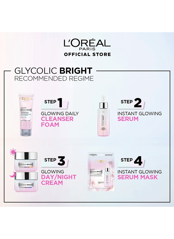 L'OREAL PARIS Glycolic Bright Day Cream And Night Cream 100ml  - Image 4