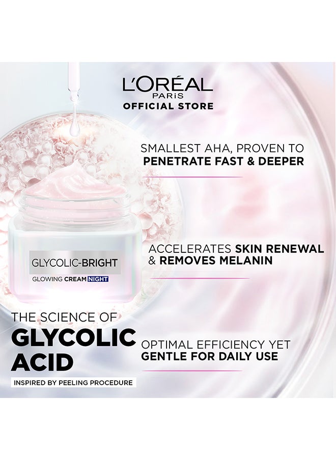 L'OREAL PARIS Glycolic Bright Day Cream And Night Cream 100ml  - Image 3