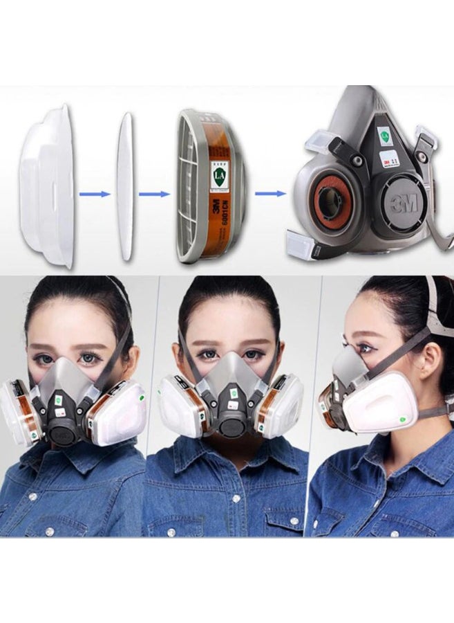 3M - Ready to Use Full Set 6200 - 7 Pieces in 1 - Gas and Dust Mask - Image 1