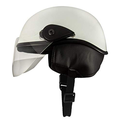 Sage Square Multipurpose Half Helmet for Men and Women (Large, White Glossy) - Image 4